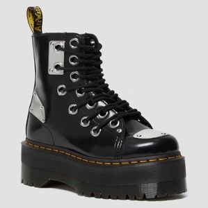 RARE Dr Martens Jadon Max Rebel Metal Platform boots